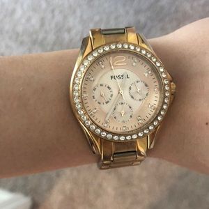 Fossil Rose Gold Watch!